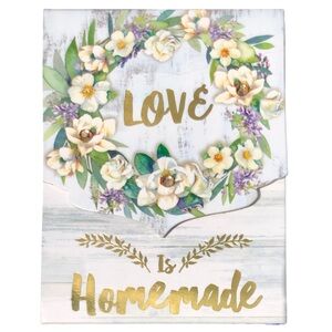 Punch Studio Embellished Mini Notepad ~ Love is Homemade (60759)